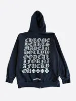 Chrome Hearts Eye Chart Zipup Black