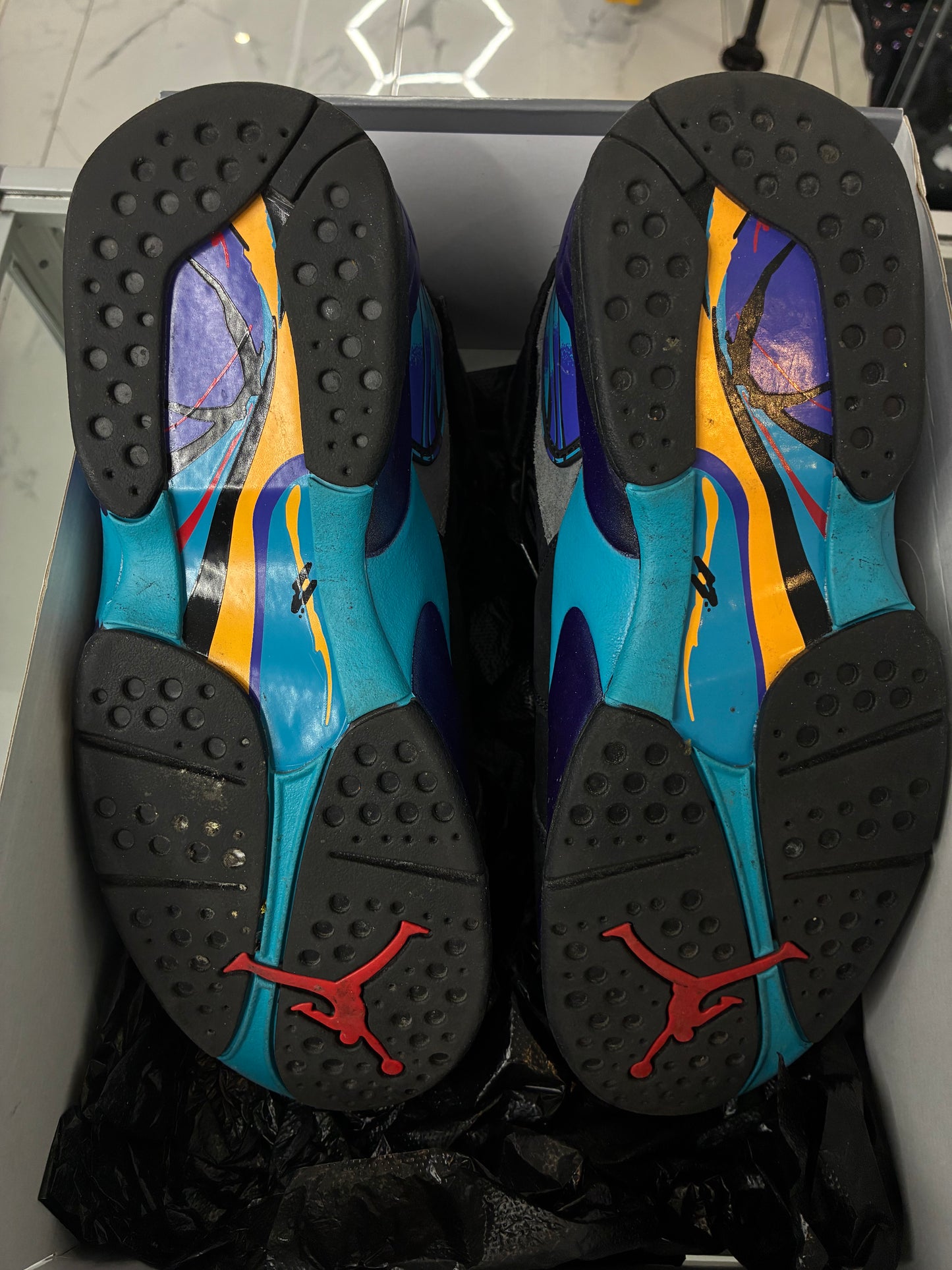 USED JORDAN RETRO 8 AQUA 2025