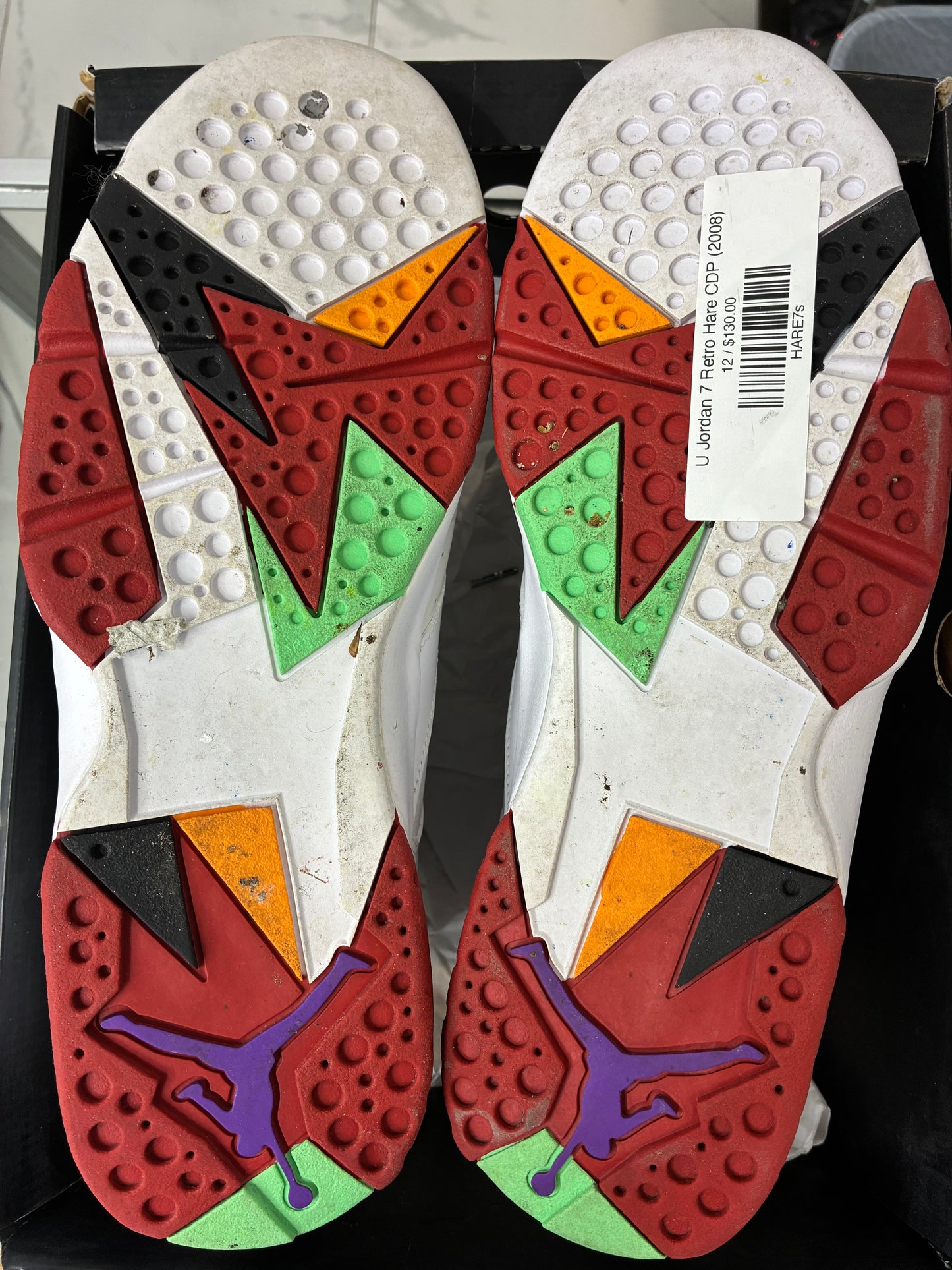 USED Jordan 7 Retro Hare CDP (2008)