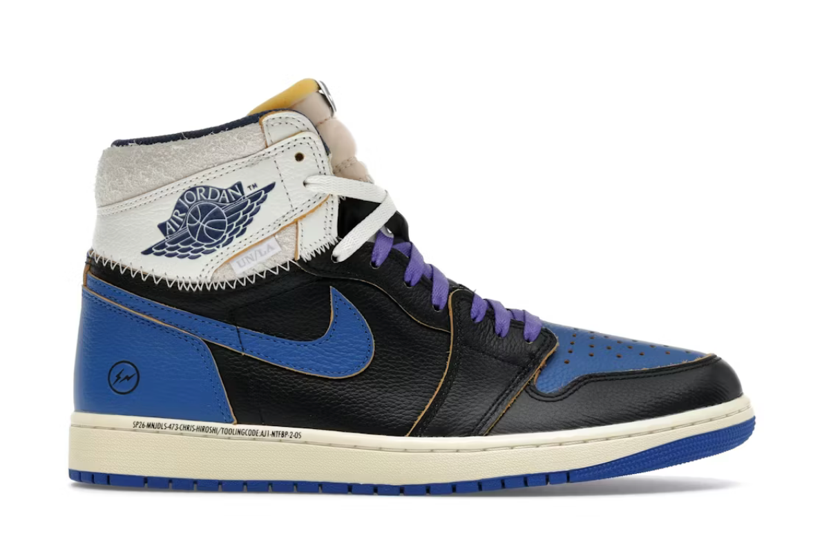 Jordan 1 Retro High OG SP Fragment x Union LA Sport Royal