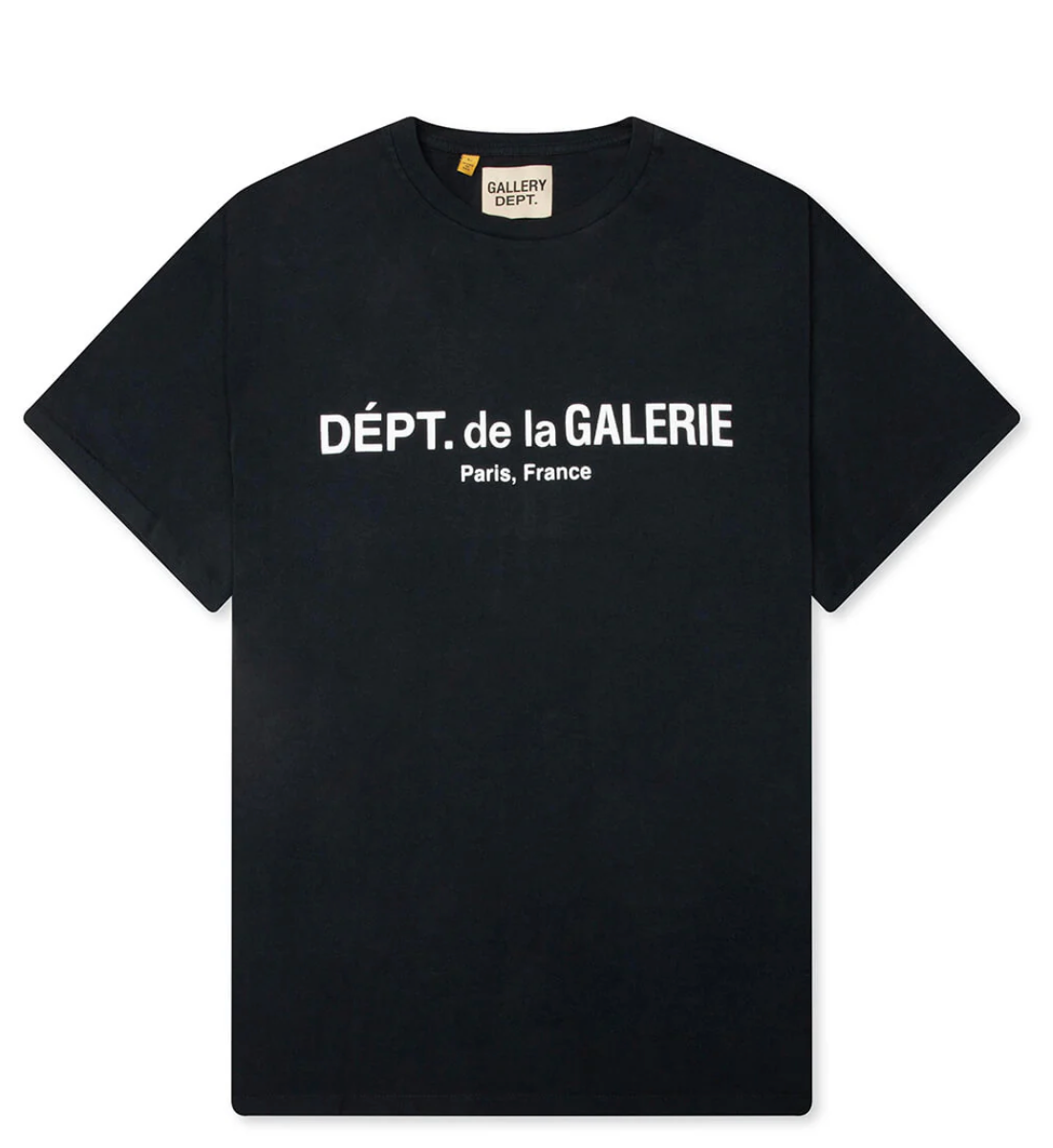 GALLERY DEPT. FRENCH LOGO LUX TEE - WASHED BLACK