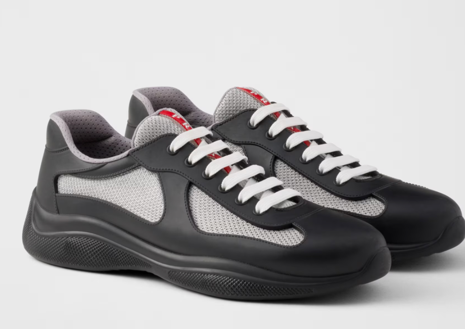 Prada America's Cup Soft rubber and bike fabric sneakers