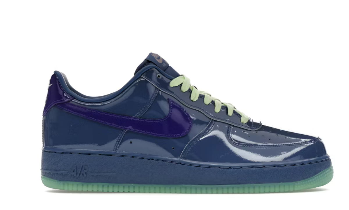 Nike Air Force 1 Low Patent Leather Mystic Navy Grape Ice