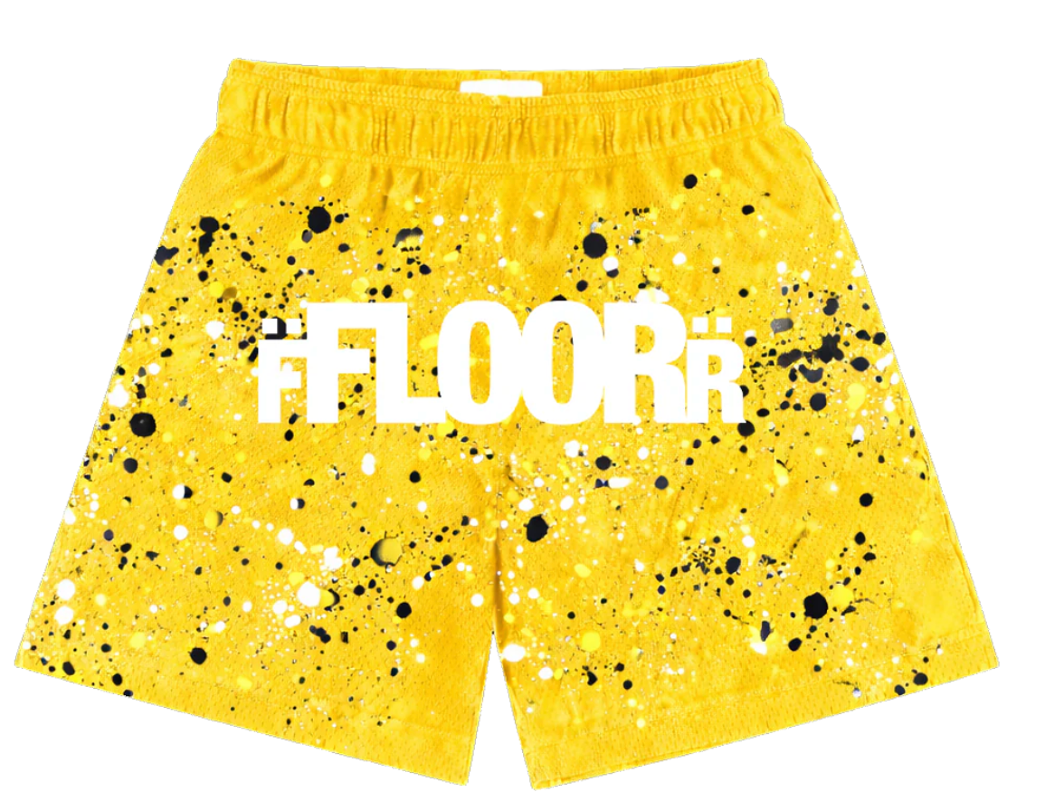 FLOOR 914 YELLOW THUNDER V2 SPLATTER SHORTS
