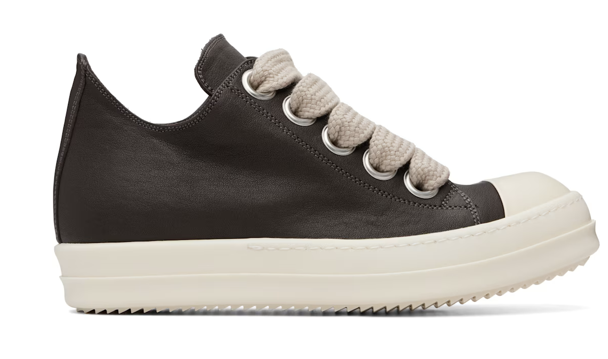 RICK OWENS Brown Tower Jumbolace Low Sneaks Sneakers