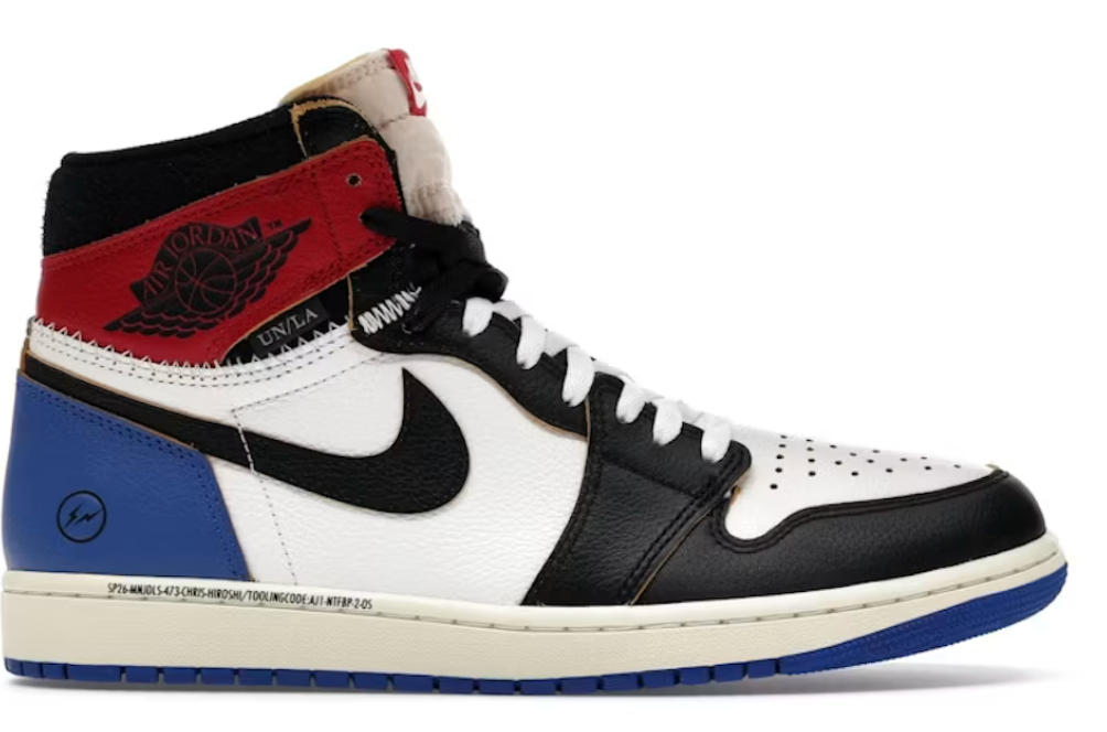 Jordan 1 Retro High OG SP Fragment x Union LA Varsity Red Sport Royal U