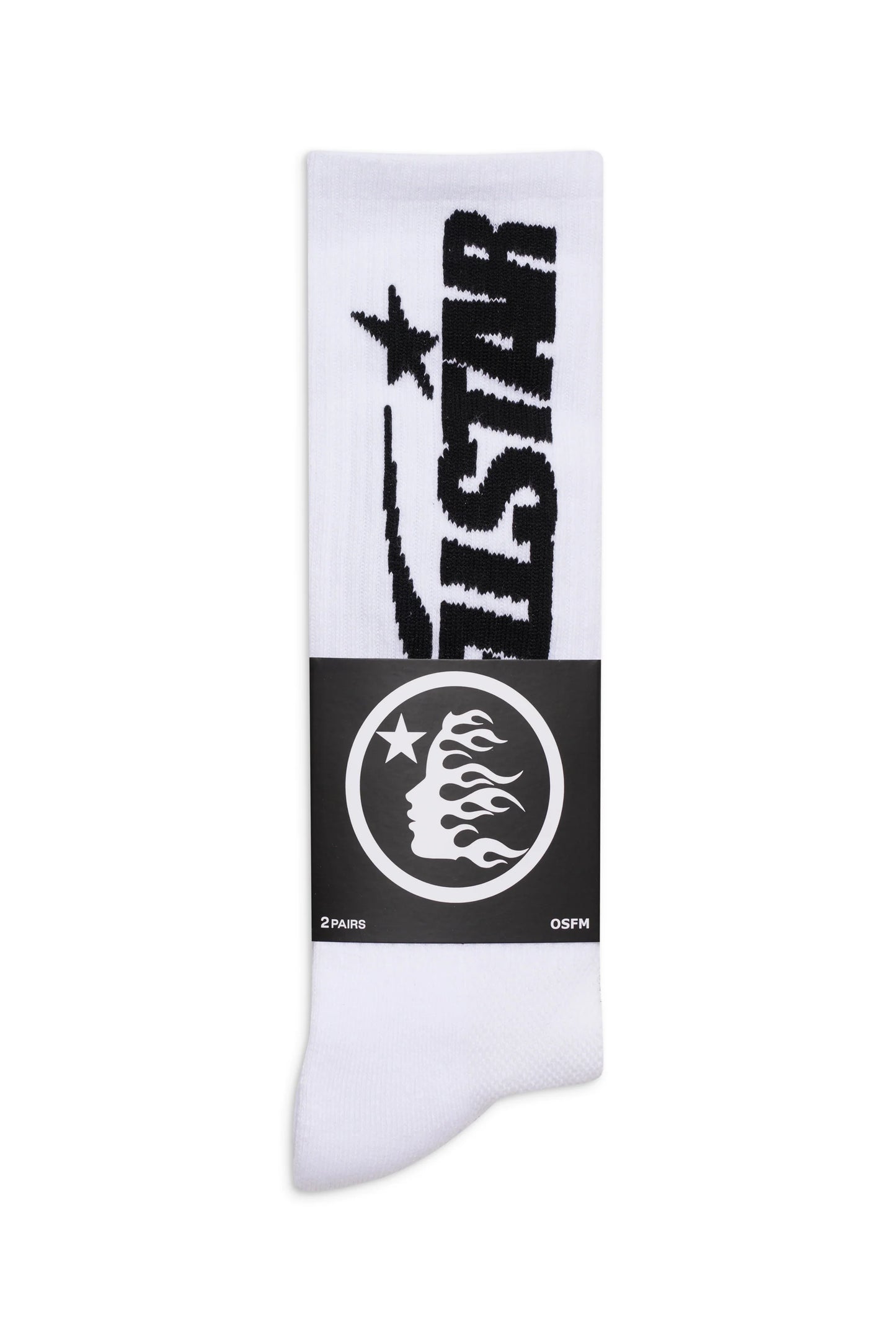 Hellstar Classic Socks (2 Pack) White/Black