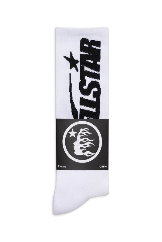 Hellstar Classic Socks (2 Pack) White/Black