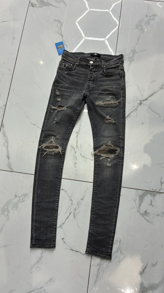 AMIRI MX1 GREY DISTRESSED CAMO PATCH