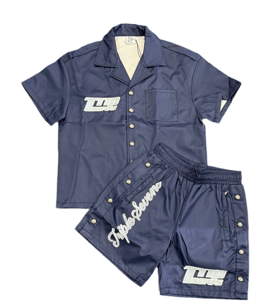 Triple Sevens Nylon Navy Blue Set