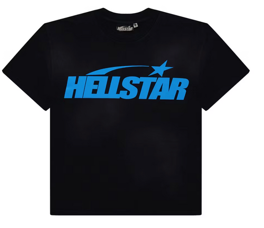 Hellstar Classic T-shirt (Regular Print) Black/Blue