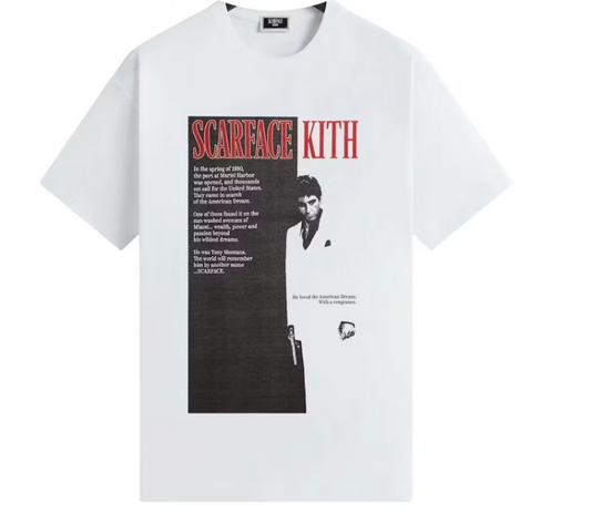 Kith x Scarface Film Poster Vintage Tee White
