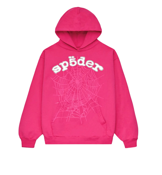 Sp5der Legacy Hoodie 'Pink/White'