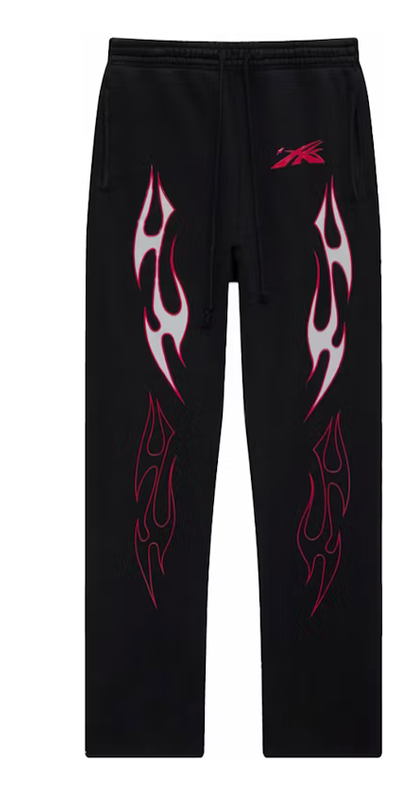 Hellstar Future Flame Sweatpants Black