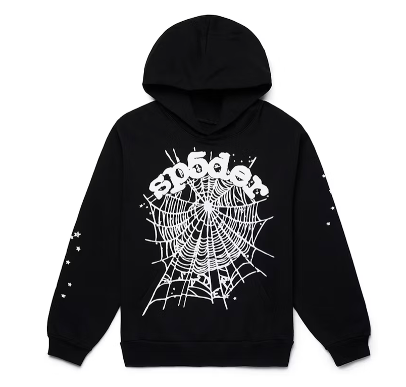 Sp5der OG Web Hoodie Black