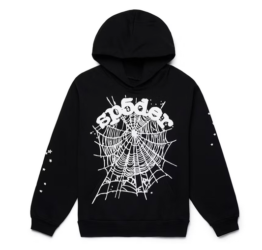 Sp5der OG Web Hoodie Black