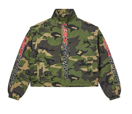 Forever VSX Puffer Jacket Camo Green