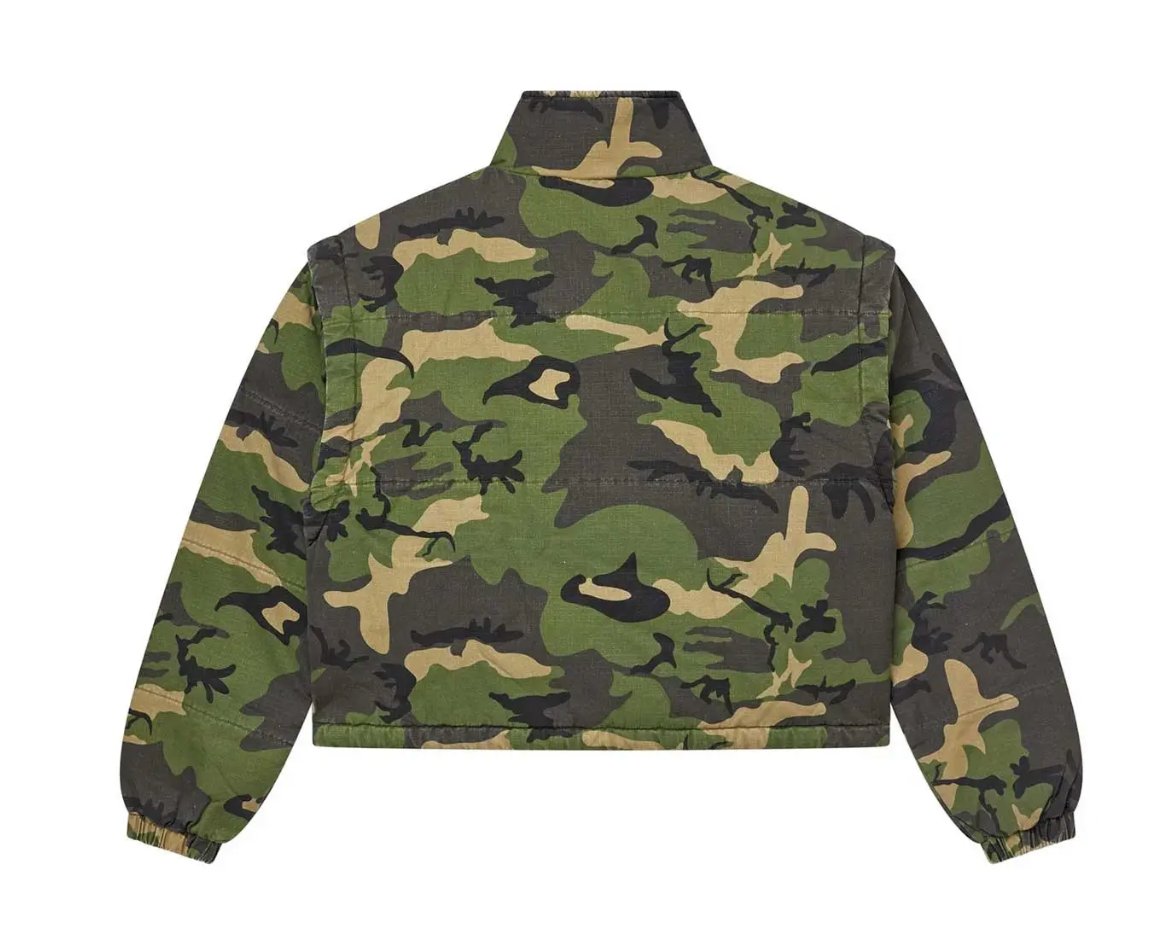 Forever VSX Puffer Jacket Camo Green