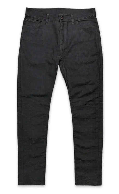 MONOGRAM SLIM FIT JEANS "BLACK"