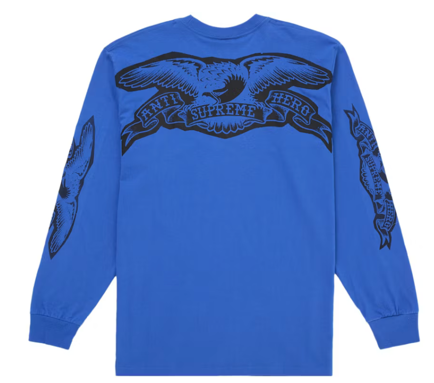 Supreme ANTIHERO Eagle L/S Tee Blue
