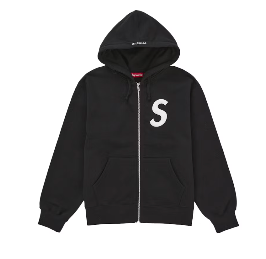 Supreme S Logo Zip Up Hooded Sweatshirt (FW25)
