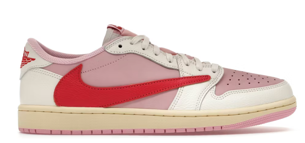 Jordan 1 Retro Low OG SP Travis Scott Sail Tropical Pink