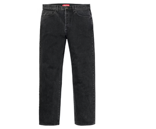 Supreme Washed Regular Jeans (FW18) Black