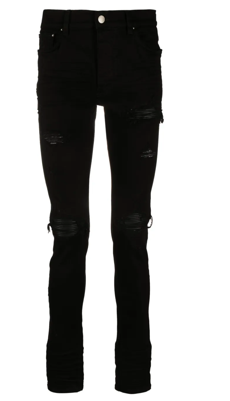 Amiri Amiri Mx1 Distressed Skinny Jeans