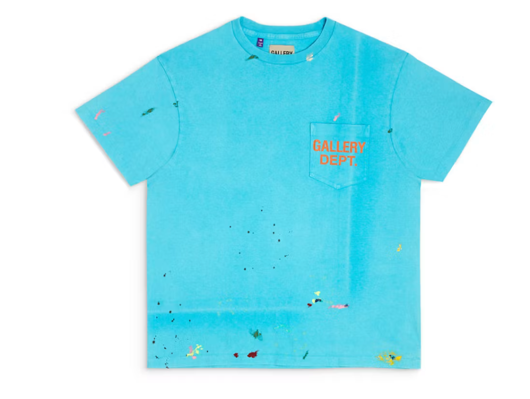 Gallery Dept. Vintage Logo Painted Tee Turquoise