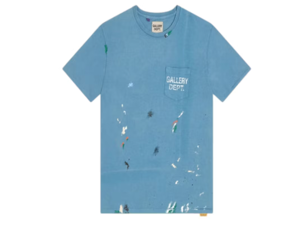 Gallery Dept. Vintage Logo Painted T-shirt Dusty Blue