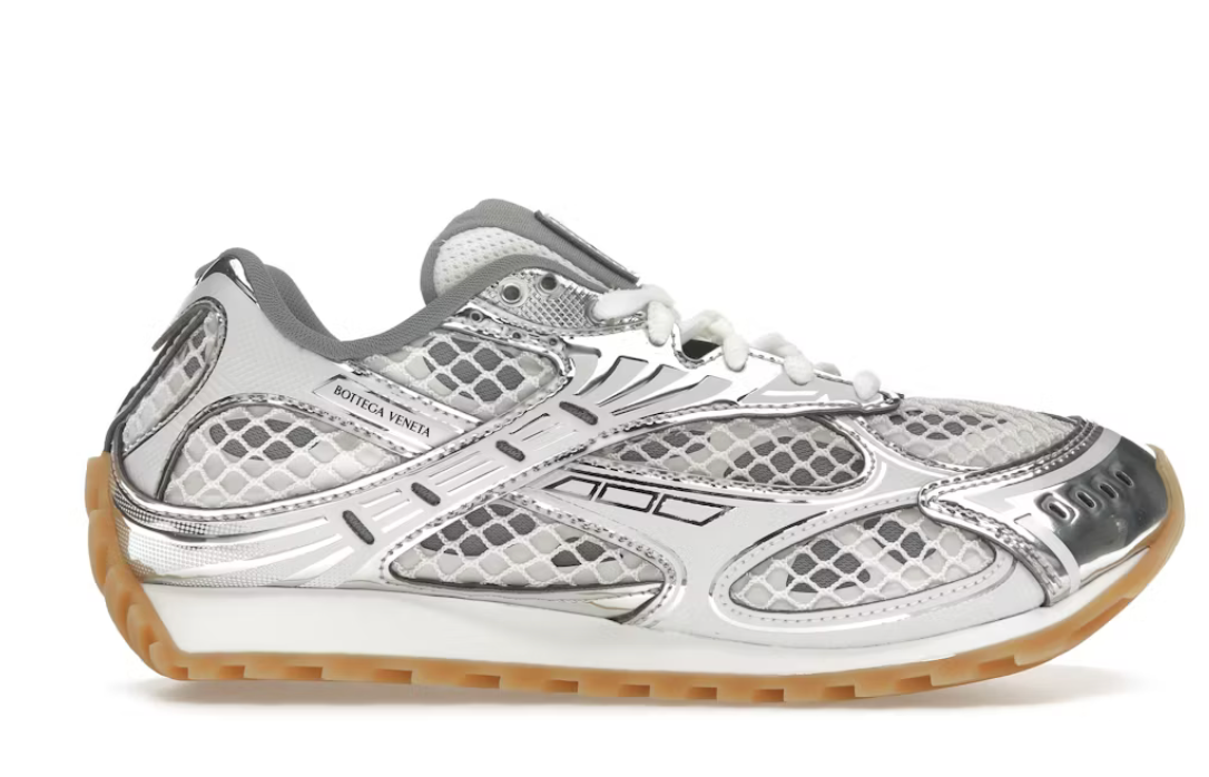 Bottega Veneta Orbit Silver White