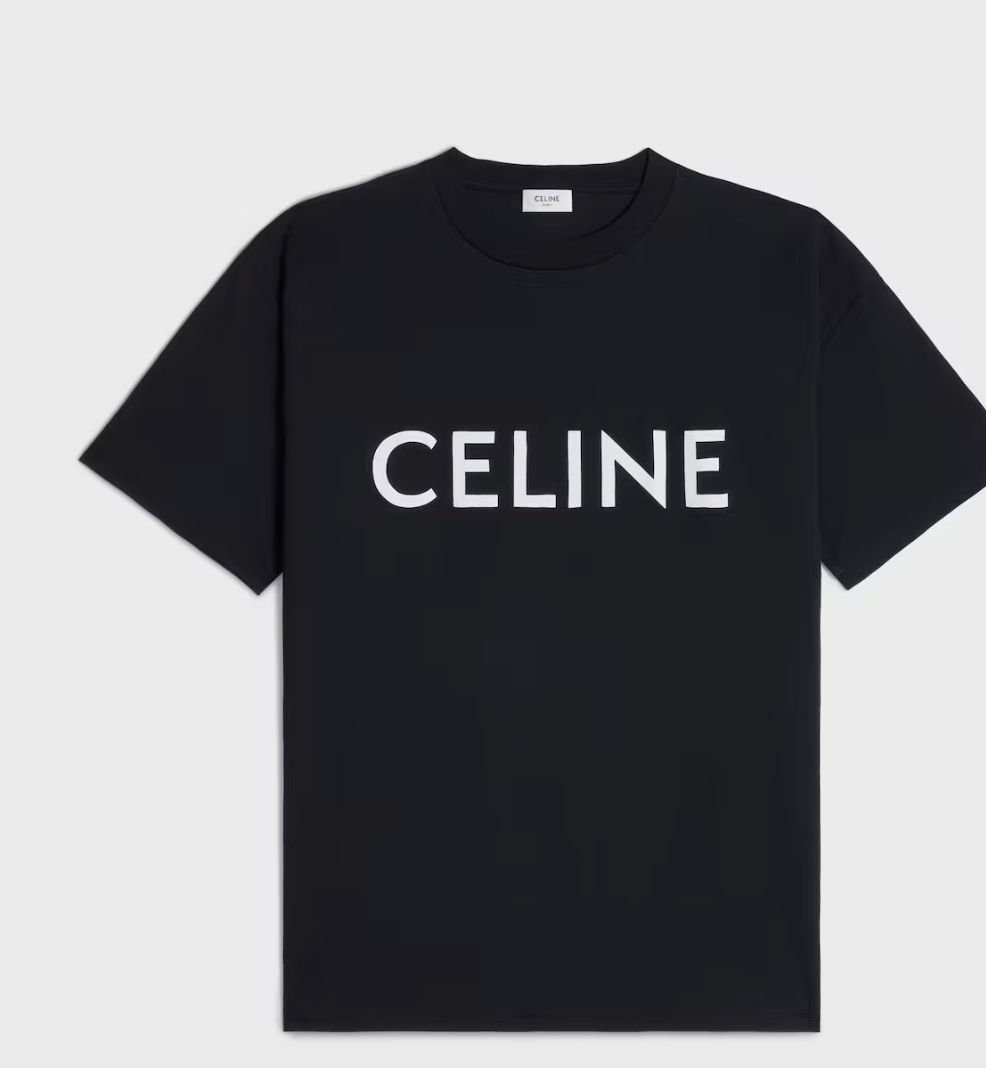 CELINE LOOSE T-SHIRT IN COTTON JERSEY
