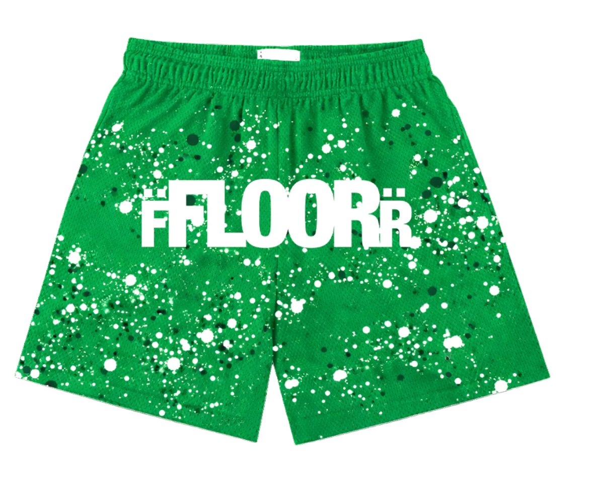 FLOOR 914 CELTICS V2 SPLATTER SHORTS