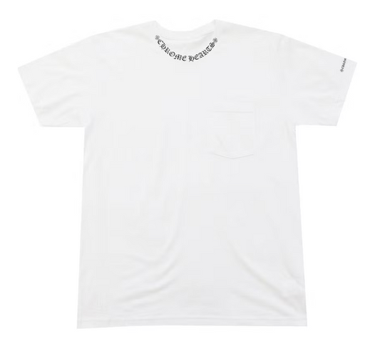 U CHROME HEART NECK LOGO 'WHITE'