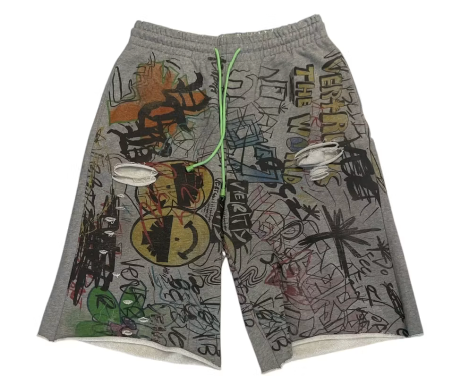 Vertabrae Detention Shorts Grey
