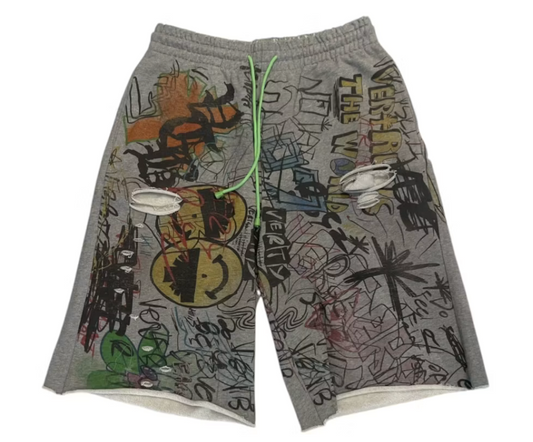 Vertabrae Detention Shorts Grey