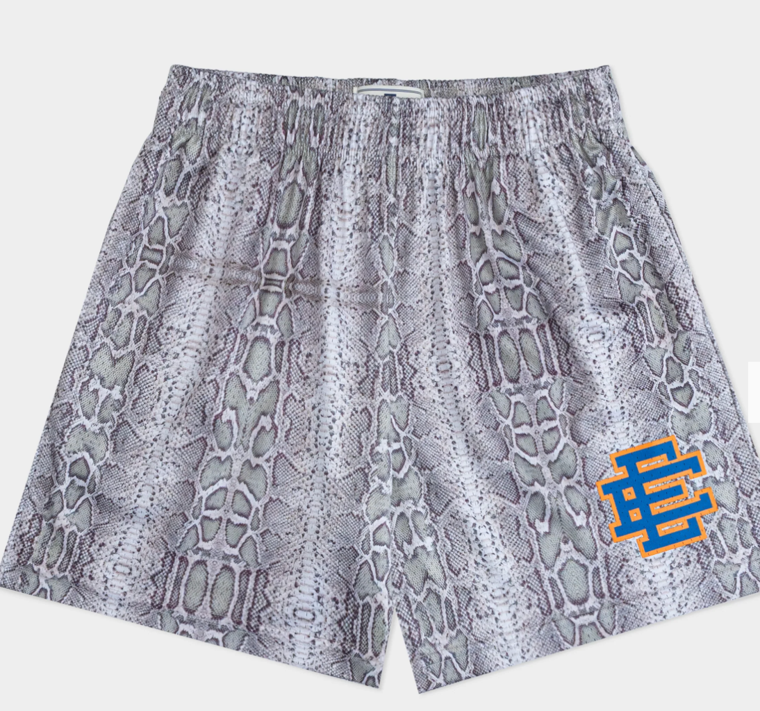 ERIC EMANUEL BASIC SHORT SNAKESKIN PATTERN W/ BLUE EE