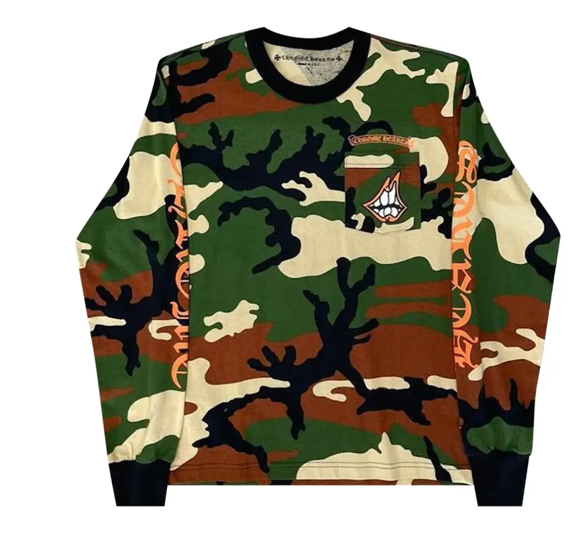 NEAR DS Chrome Hearts Matty Boy Caution Long-Sleeve T-Shirt 'Camo'