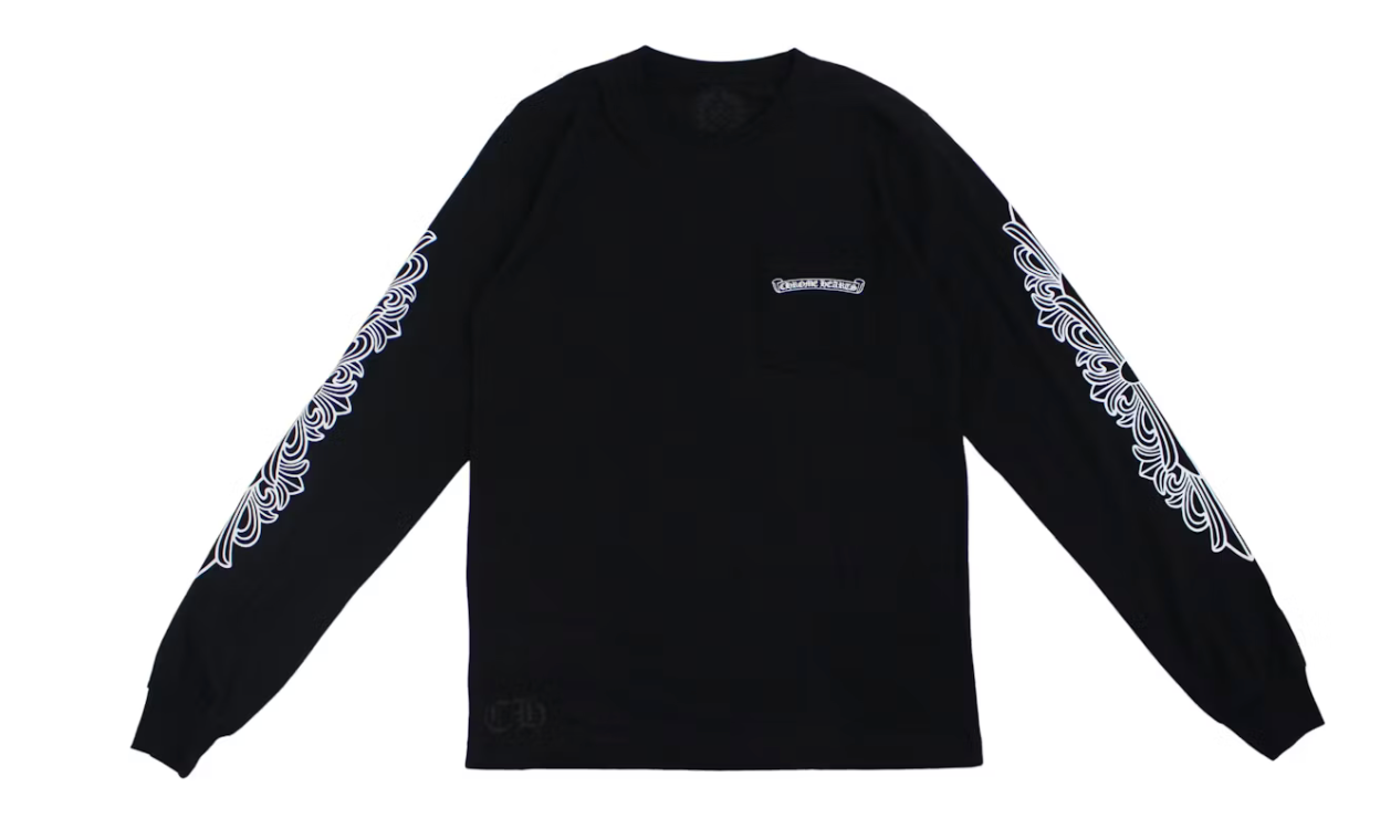 Chrome Hearts Eye Chart Dagger Longsleeve T-shirtBlack