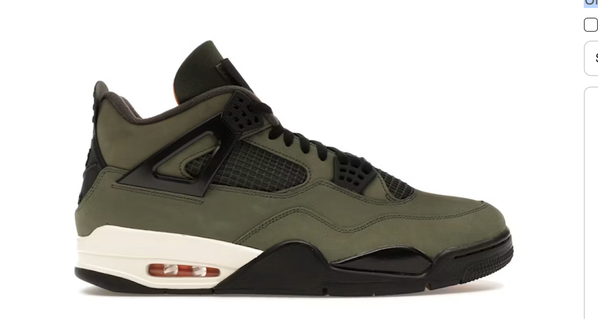U Jordan 4 Retro OG SP Undefeated (2025)