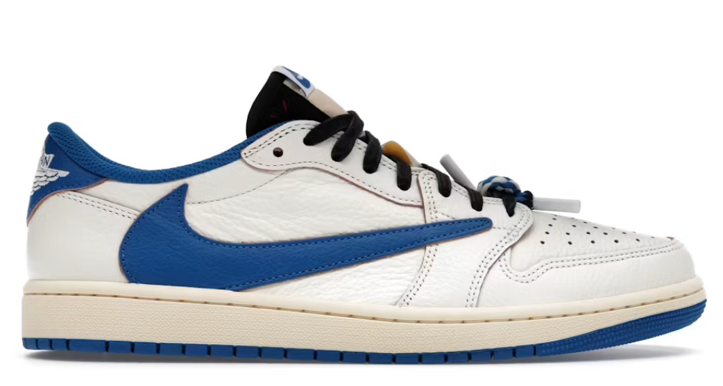 Jordan 1 Retro Low OG SP Fragment x Travis Scott Sail Military Blue U