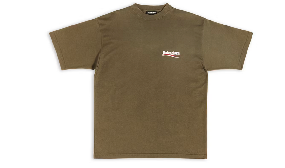 Balenciaga Men's Political Campaign Large Fit T-shirt