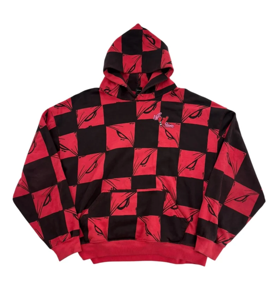 MATTY BOY ANTI PROMO 99 EYES LAS VEGAS HOODIE RED