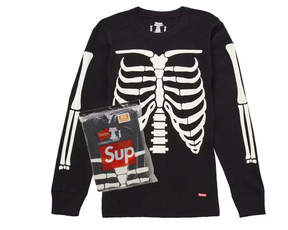 Supreme Hanes Bones Thermal Crew FW25 (1 Pack)
