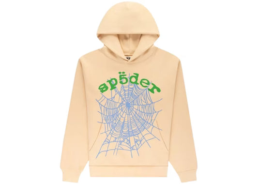Sp5der OG Web V2 Hoodie CREAM