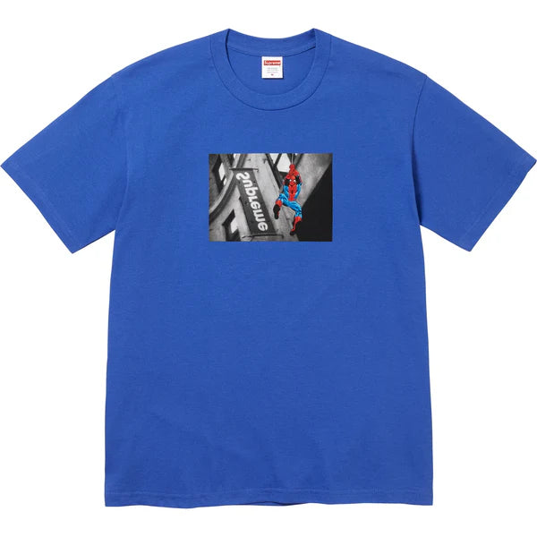 SUPREME SPIDERMAN TEE BLUE SS26