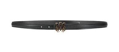 Amiri Woman Belt Black Size 30 Leather