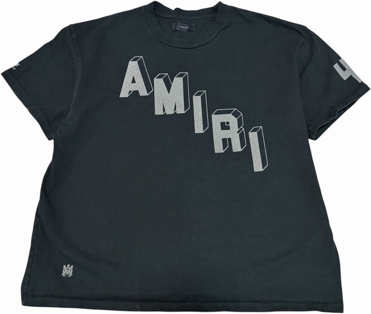 Amiri X Riccardi 45th Anniversary Flocked Hockey Skater T Shirt Black
