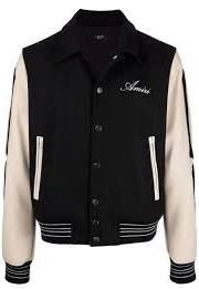 Amiri Bones Varsity Bomber Jacket Black