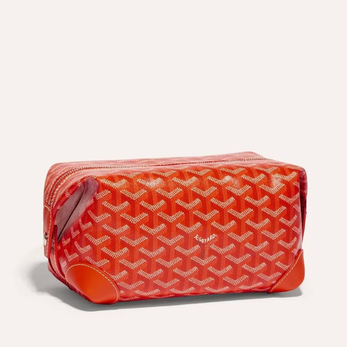 Goyard Boeing 25 Trousse Canvas Bag Orange